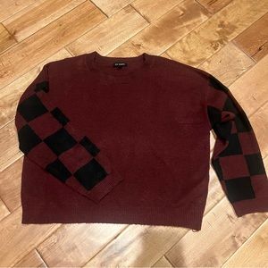 NWOT Checkered Sweater